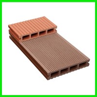 军森木塑地板 135*25 方孔 实心地板 木塑地板