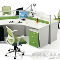 办公室台式机办公专业桌，深圳宝安办公屏风卡位厂 屏风办公桌定做
